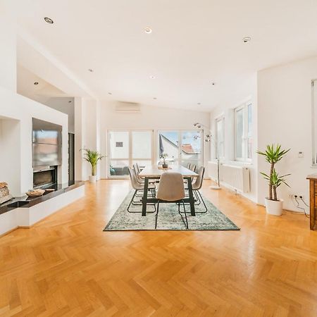 Penthouse Apartment - Sauna - Terrasse - Kamin - Ac Wien Exterior foto